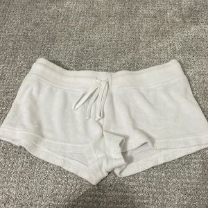 White Hard Tail terry shorts